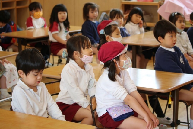 すぎのこ便り こいのぼりあがりました 杉之子幼稚園 すぎのこようちえん 横浜市西区